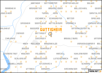 map of Güttigheim