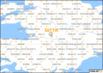 map of Güttin