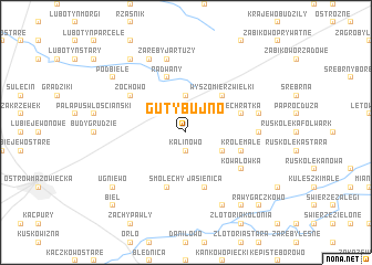 map of Guty Bujno