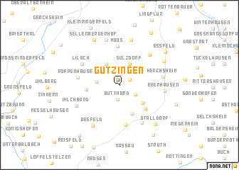 map of Gützingen