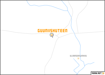 map of Guunii Shüteen