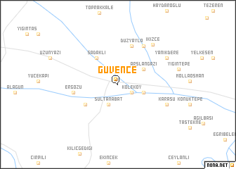 map of Güvence