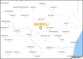 map of Güvençli