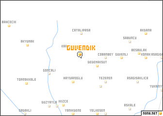 map of Güvendik