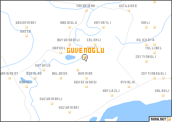 map of Güvenoğlu