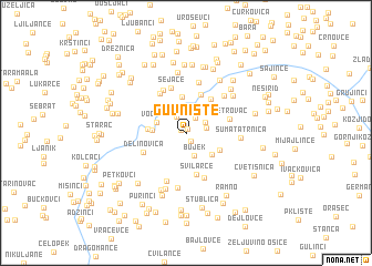 map of Guvnište