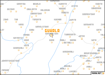 map of Guwala