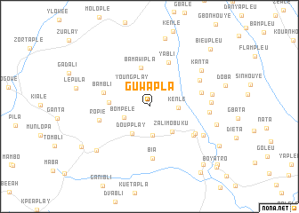 map of Guwa Pla