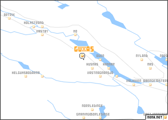 map of Guxås