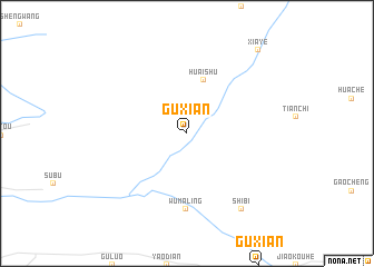 map of Guxian