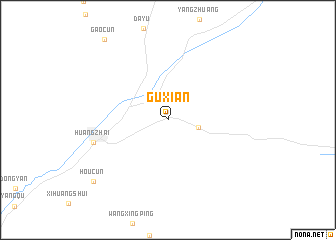 map of Guxian