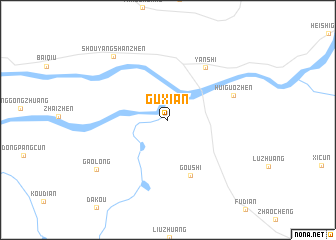 map of Guxian