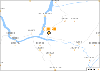 map of Guxian