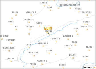 map of Guxi