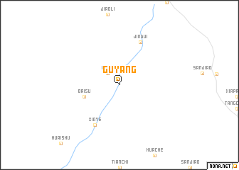 map of Guyang