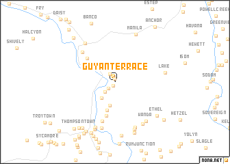 map of Guyan Terrace