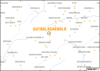 map of GūyBolāgh-e Bālā