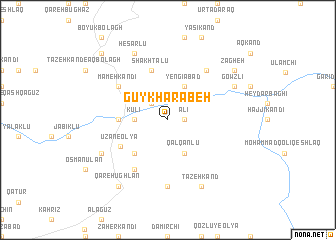 map of Gūy Kharābeh