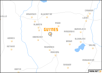 map of Guynes