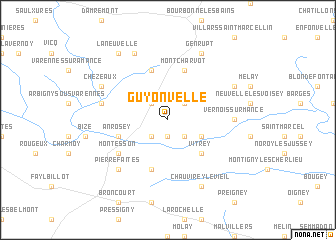 map of Guyonvelle