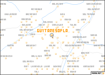map of Gūytar-e Soflá