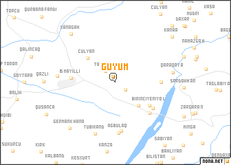 map of Güyüm