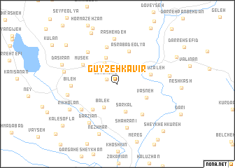map of Gūyzeh Kavīr