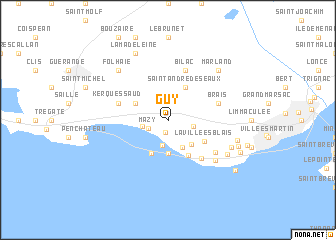 map of Guy