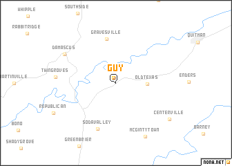 map of Guy