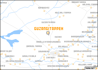 map of Gūzangī Tappeh