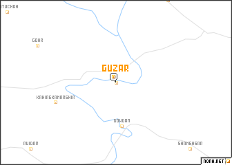 map of Gūzar