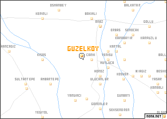 map of Güzelköy