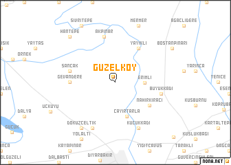 map of Güzelköy