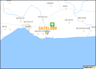 map of Güzeloba