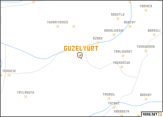 map of Güzelyurt