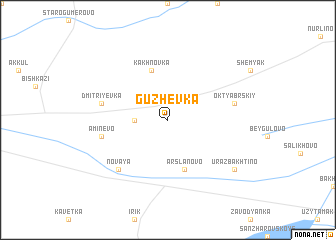 map of Guzhevka