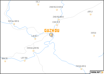 map of Guzhou