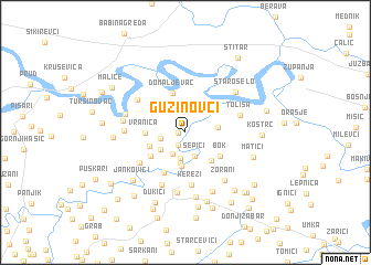 map of Guzinovci