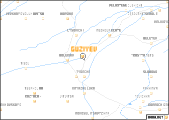 map of Guziyev