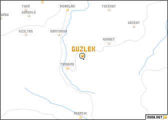 map of Güzlek