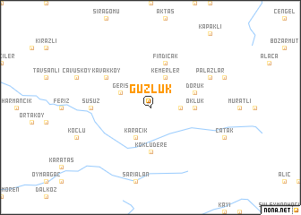 map of Güzlük