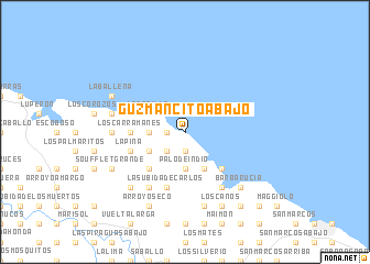 map of Guzmancito Abajo