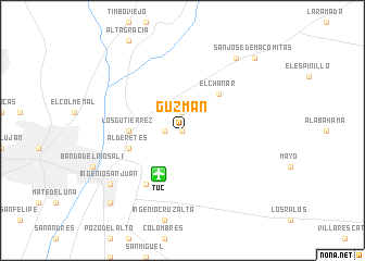 map of Guzmán