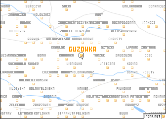 map of Guzówka