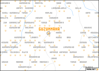 map of Guzum Maha