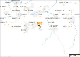 map of Guz