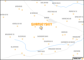 map of Gvardeyskiy