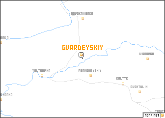 map of Gvardeyskiy