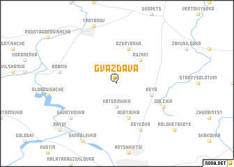 map of Gvazdava