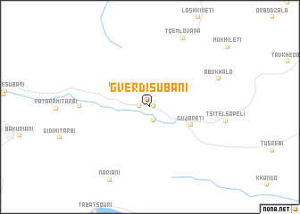 map of Gverdisubani